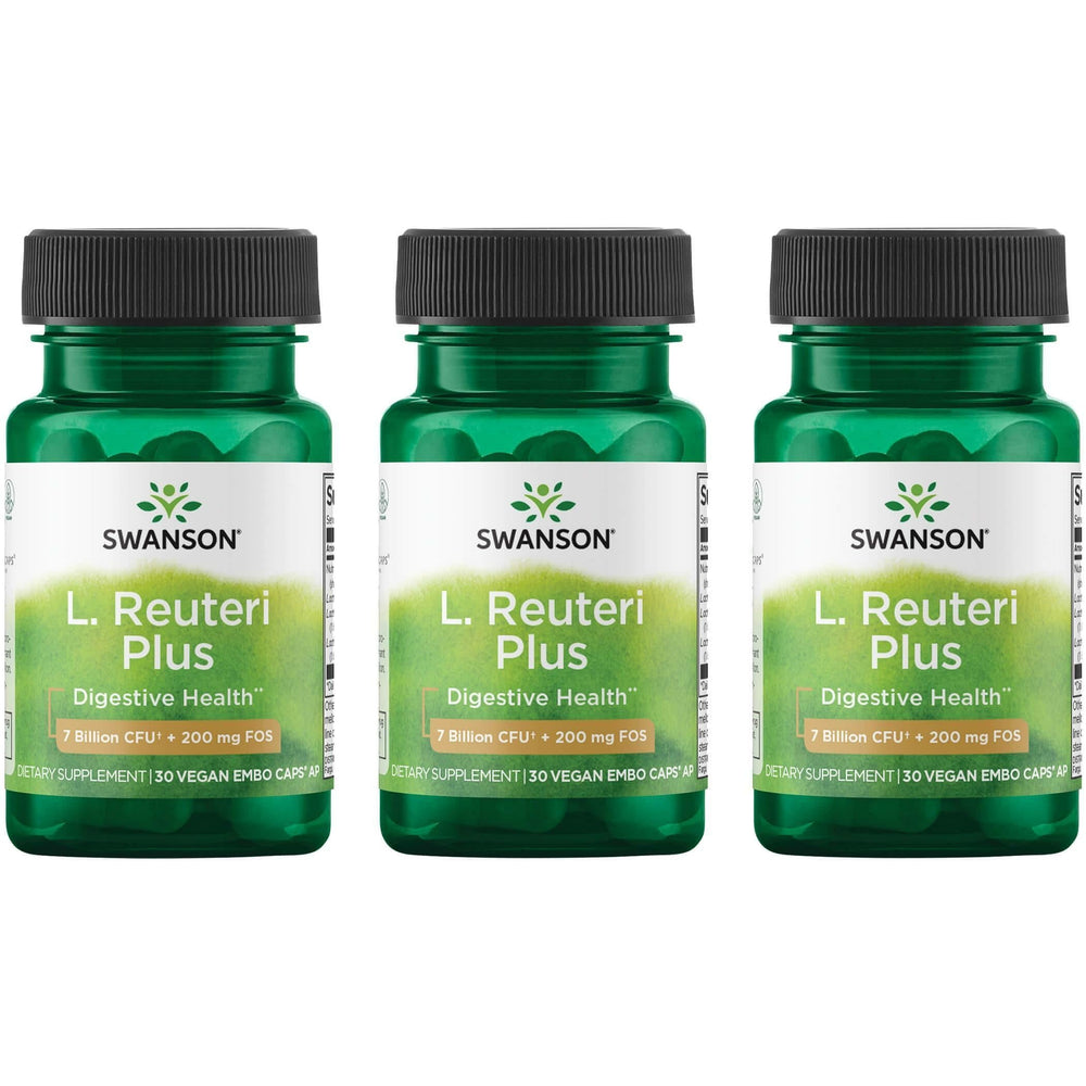 Swanson Probiotic Plus bottle front for daily gut support.