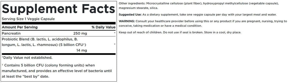 Swanson probiotic with digestive enzymes capsules being poured support daily digestion