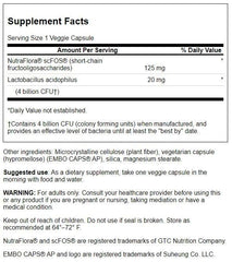 Swanson Prolacto Acidophilus capsules: convenient probiotic for digestive comfort