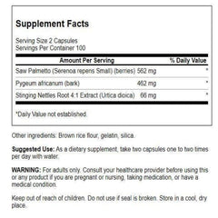 Swanson Prostate Complex capsules, easy to swallow daily supplement for men