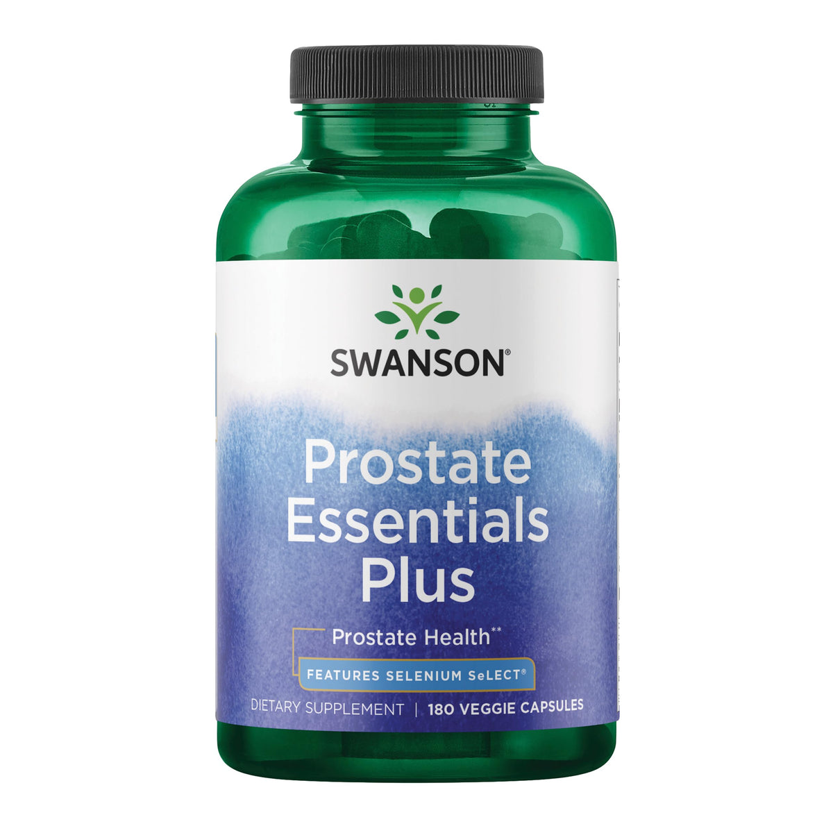 Swanson Prostate Plus bottle front view for urinary comfort and prostate health