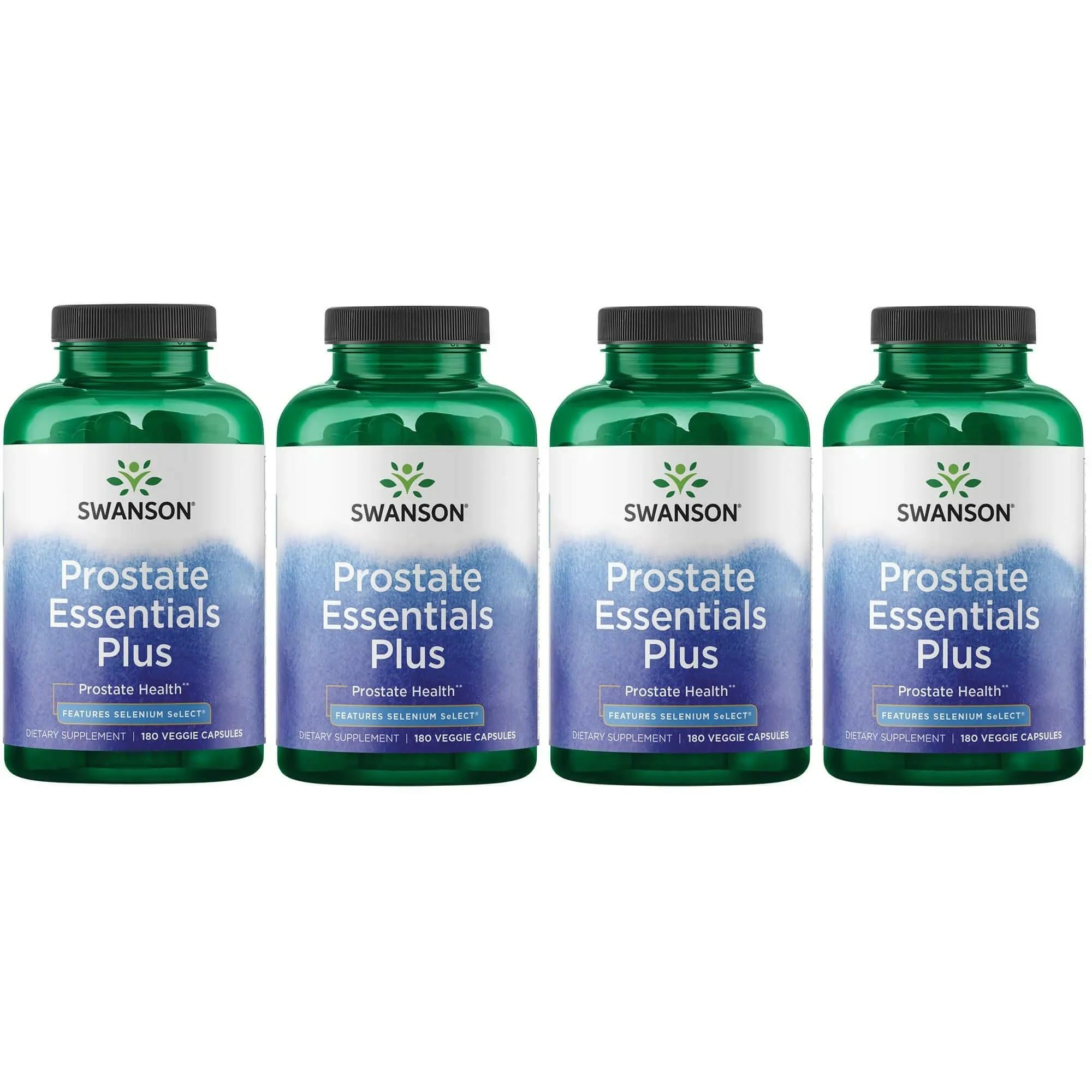 Swanson Prostate Plus bottle front showing urinary flow support and prostate wellness.