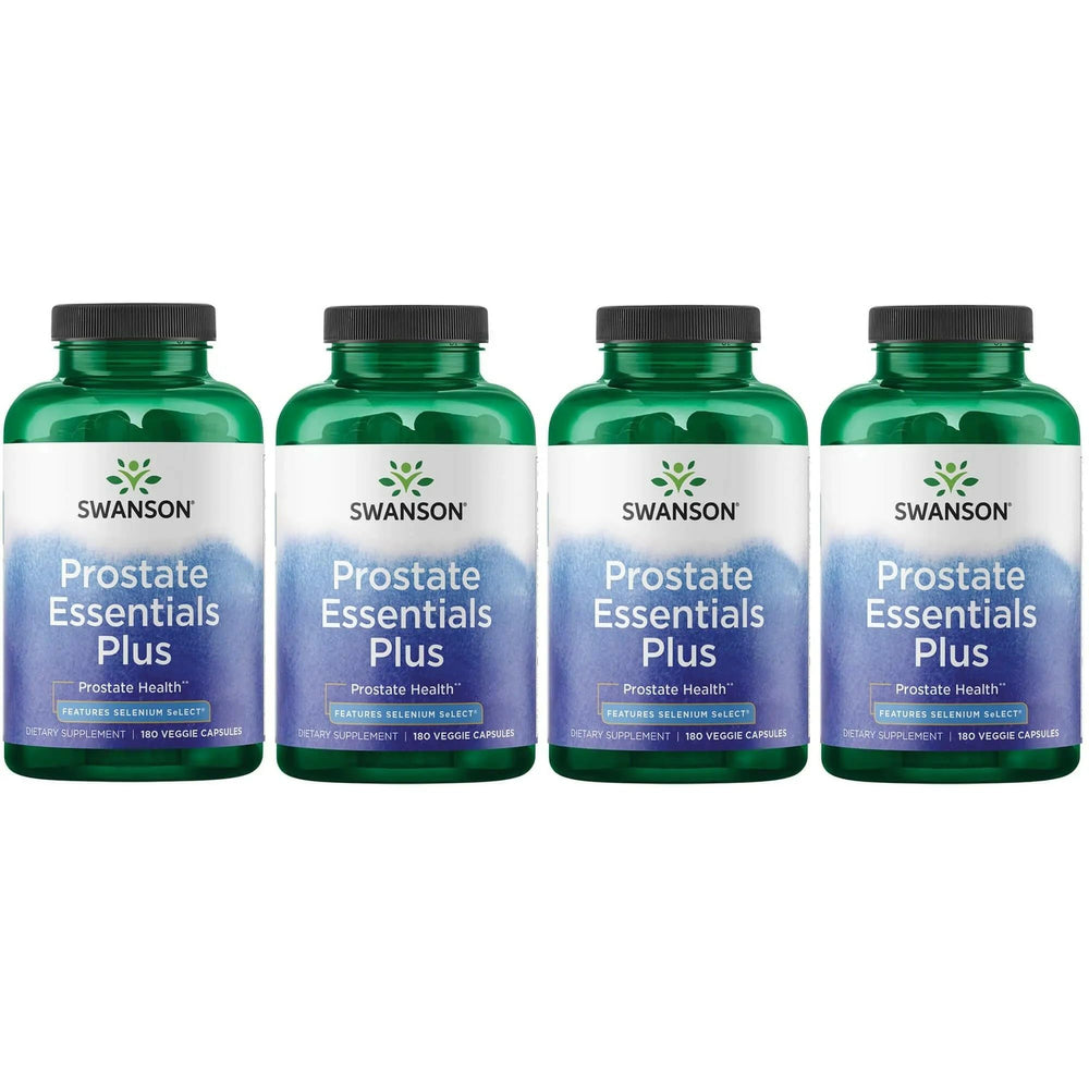 Swanson Prostate Plus bottle front showing urinary flow support and prostate wellness.
