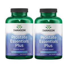 Swanson Prostate Plus bottle with capsules for daily urinary comfort.