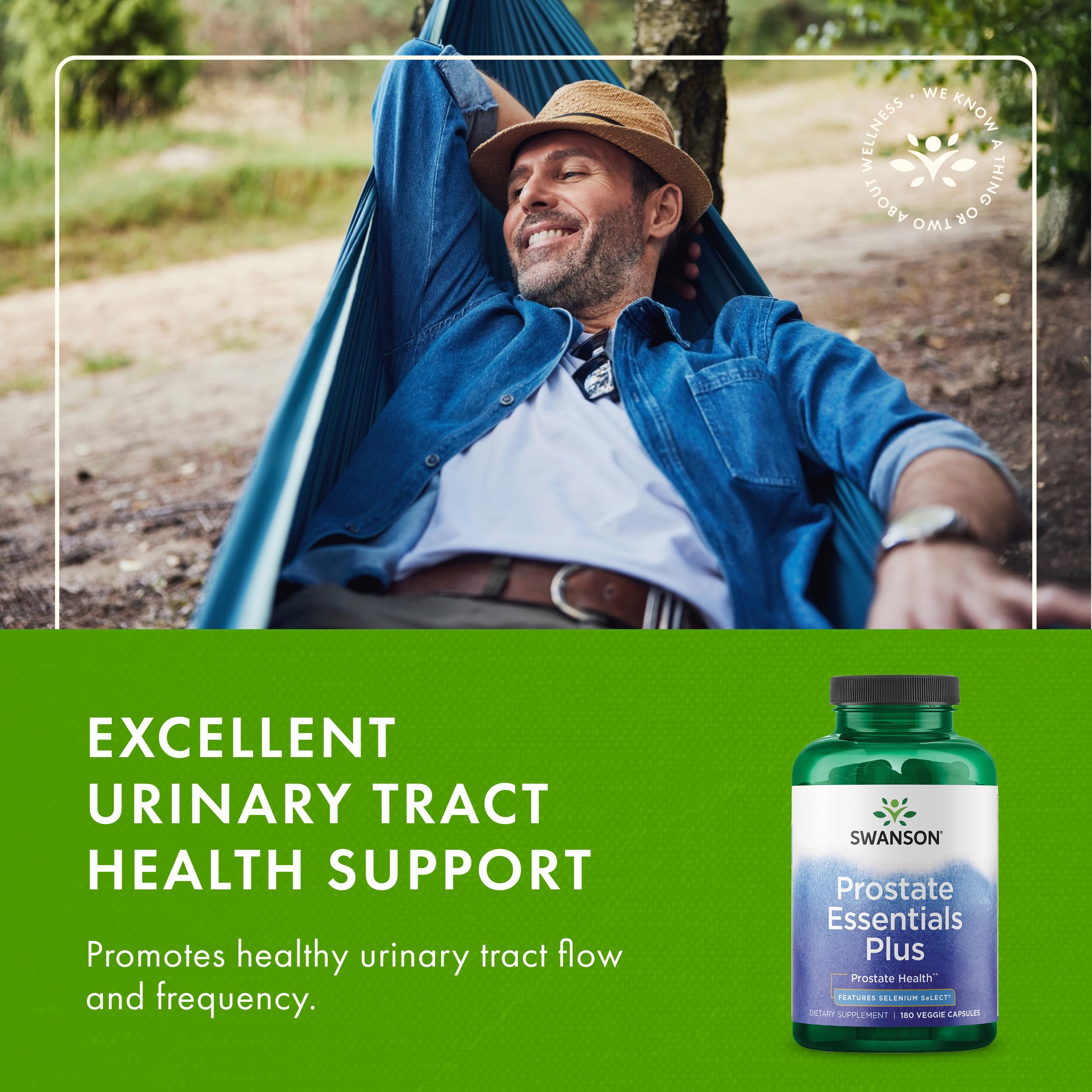 Swanson Prostate Plus label detail shows high quality manufacturing