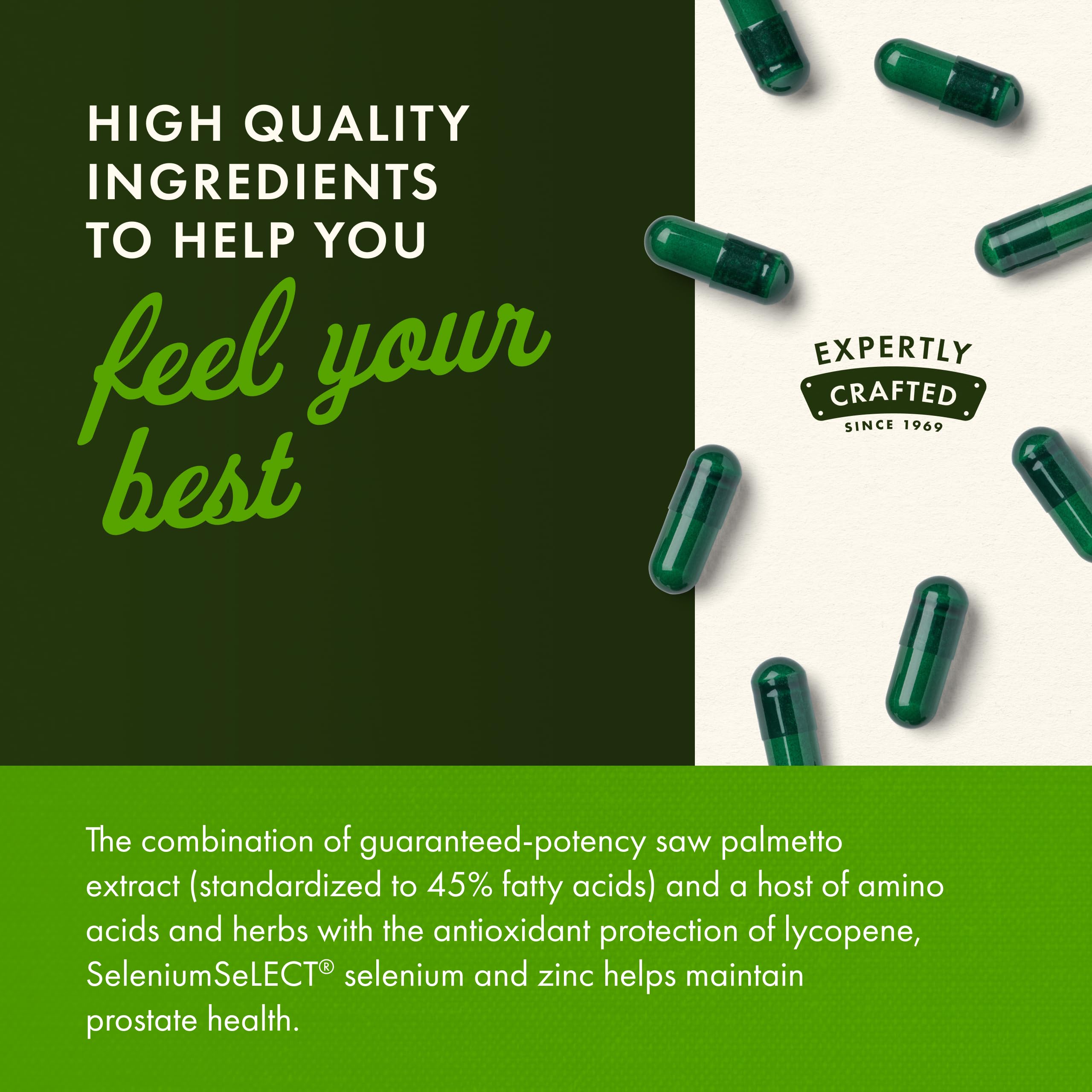Swanson Prostate Plus pumpkin seed component supports urinary health
