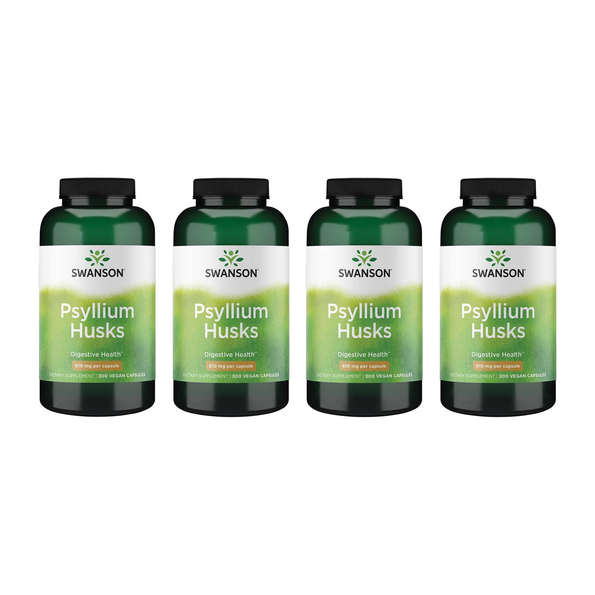 Swanson psyllium husk bottle front view for daily fiber routine
