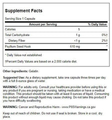 Close-up of Swanson Psyllium Husks capsules for daily fiber support