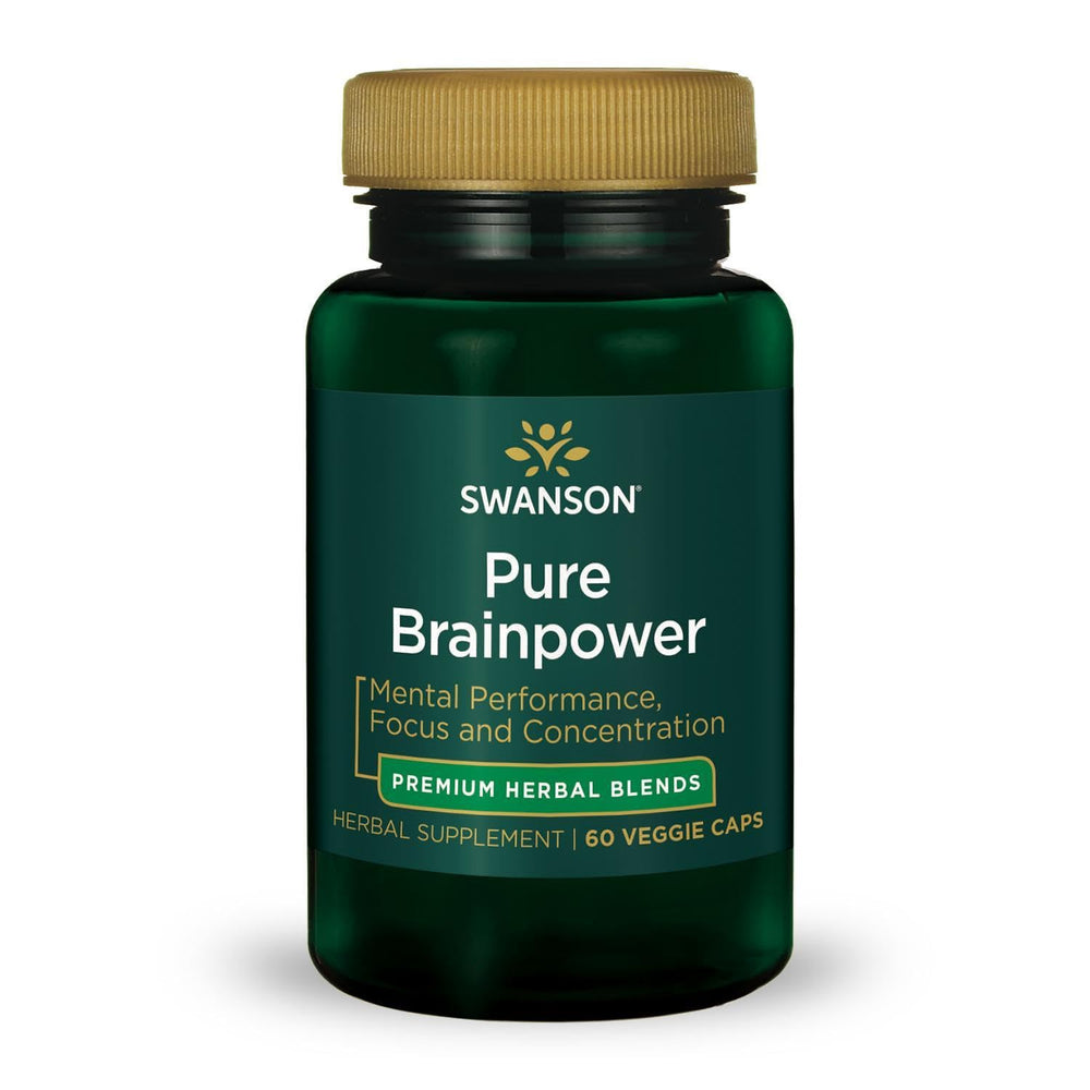 Swanson Pure Brainpower bottle for daily cognitive support