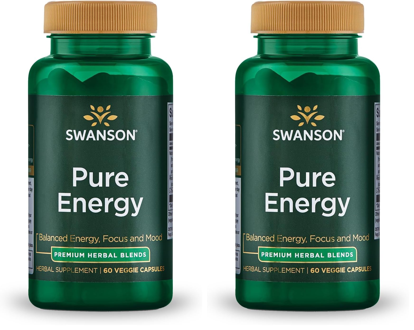 Swanson Pure Energy bottle cap close-up for steady focus and balanced energy