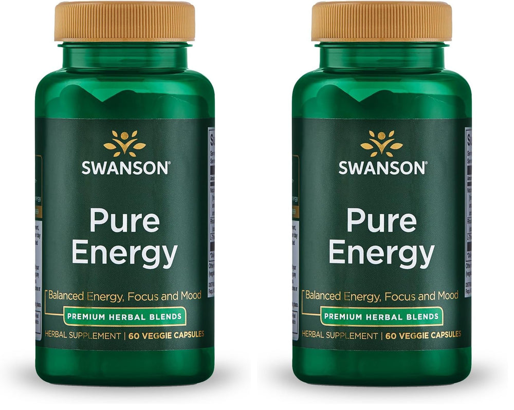 Swanson Pure Energy bottle cap close-up for steady focus and balanced energy