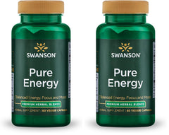 Swanson Pure Energy bottle cap close-up for steady focus and balanced energy