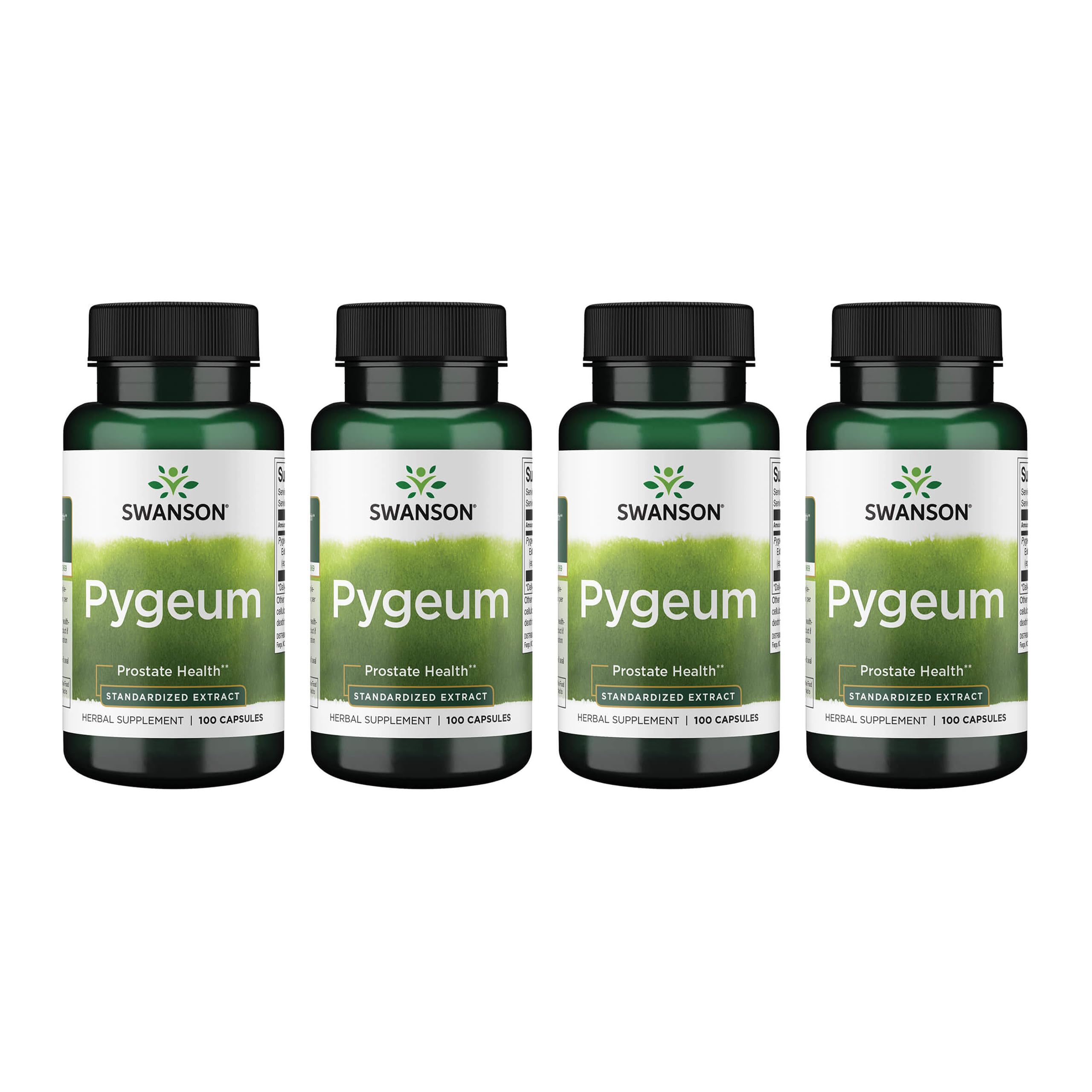 Swanson Pygeum bottle front shows brand and overview for urinary support