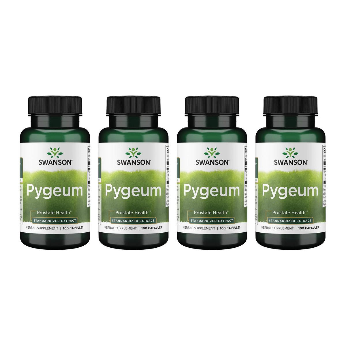 Swanson Pygeum bottle front shows brand and overview for urinary support