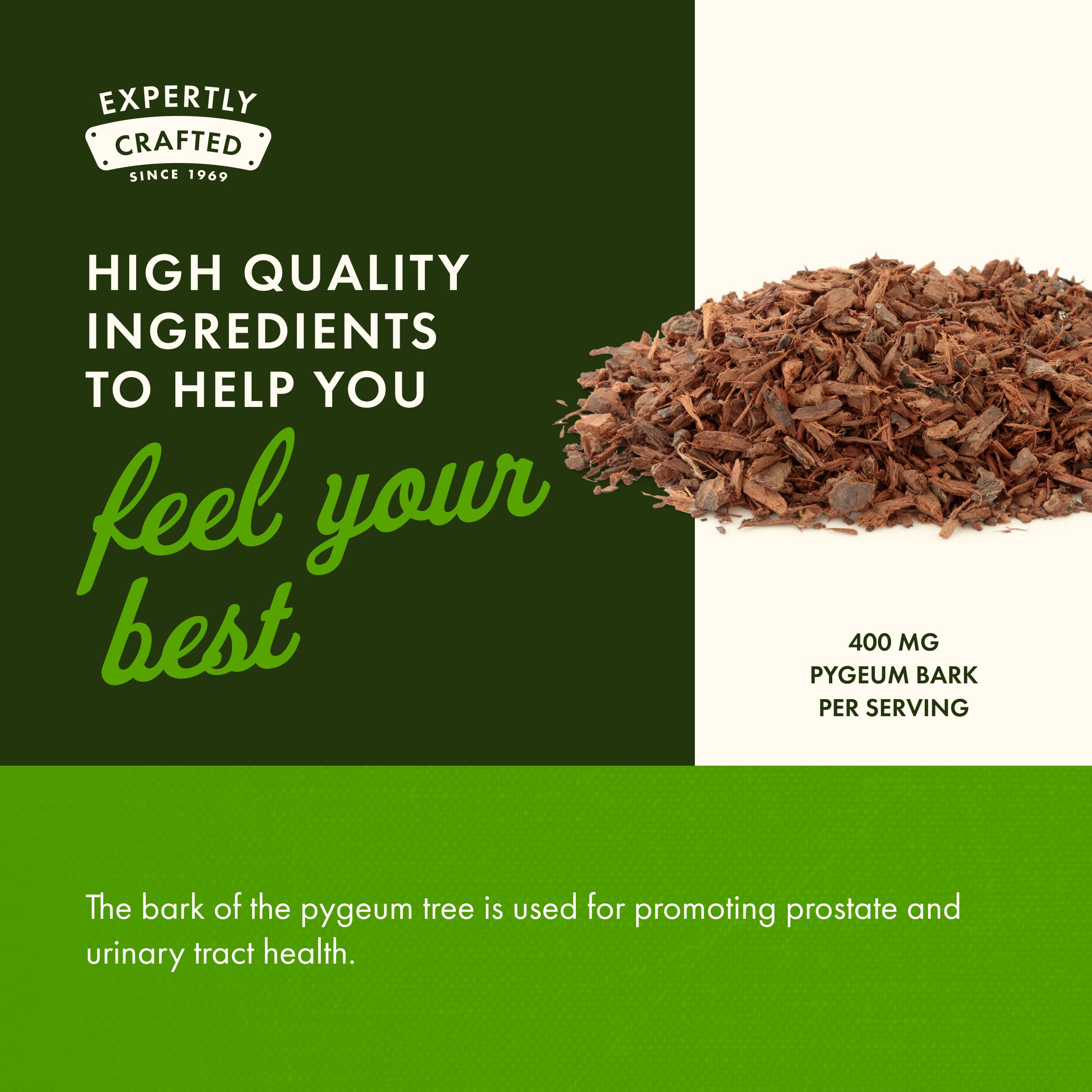 Swanson Pygeum label detail highlights 400 mg per serving.