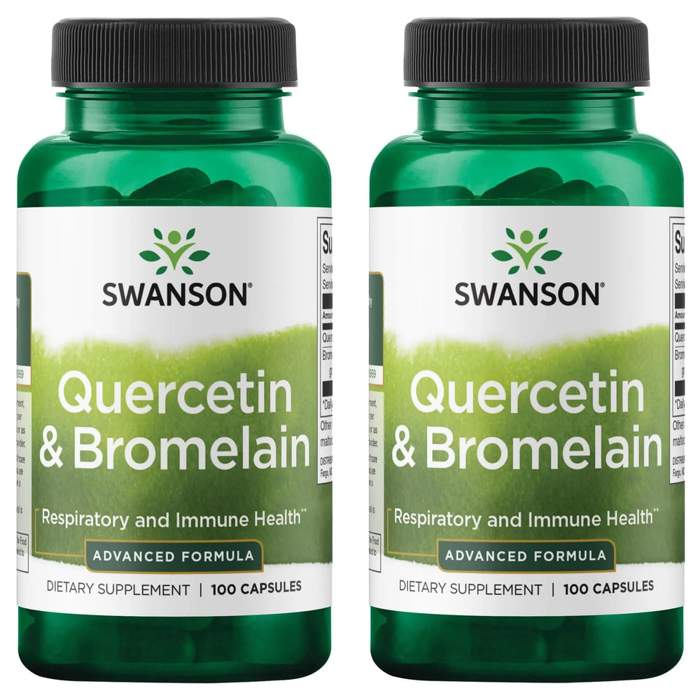 Swanson quercetin bromelain bottle ready for daily respiratory support