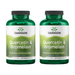 Swanson Quercetin & Bromelain capsules for daily wellness in an easy-to-take form.
