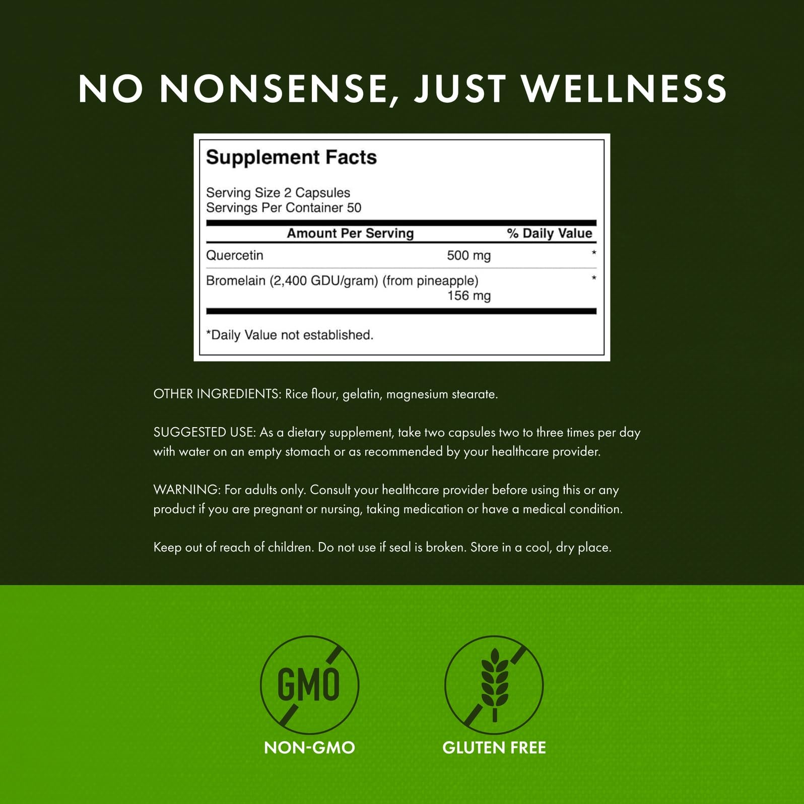 Product label highlights full-spectrum plant-based ingredients and clean formula