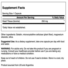 Swanson Raw Heart Glandular capsules for easy swallowing and daily supplementation.