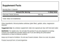 Swanson Raw Pancreas Glandular capsules close-up highlighting convenient dosage