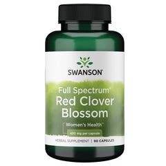 Swanson Red Clover Blossom bottle for daily balance support.