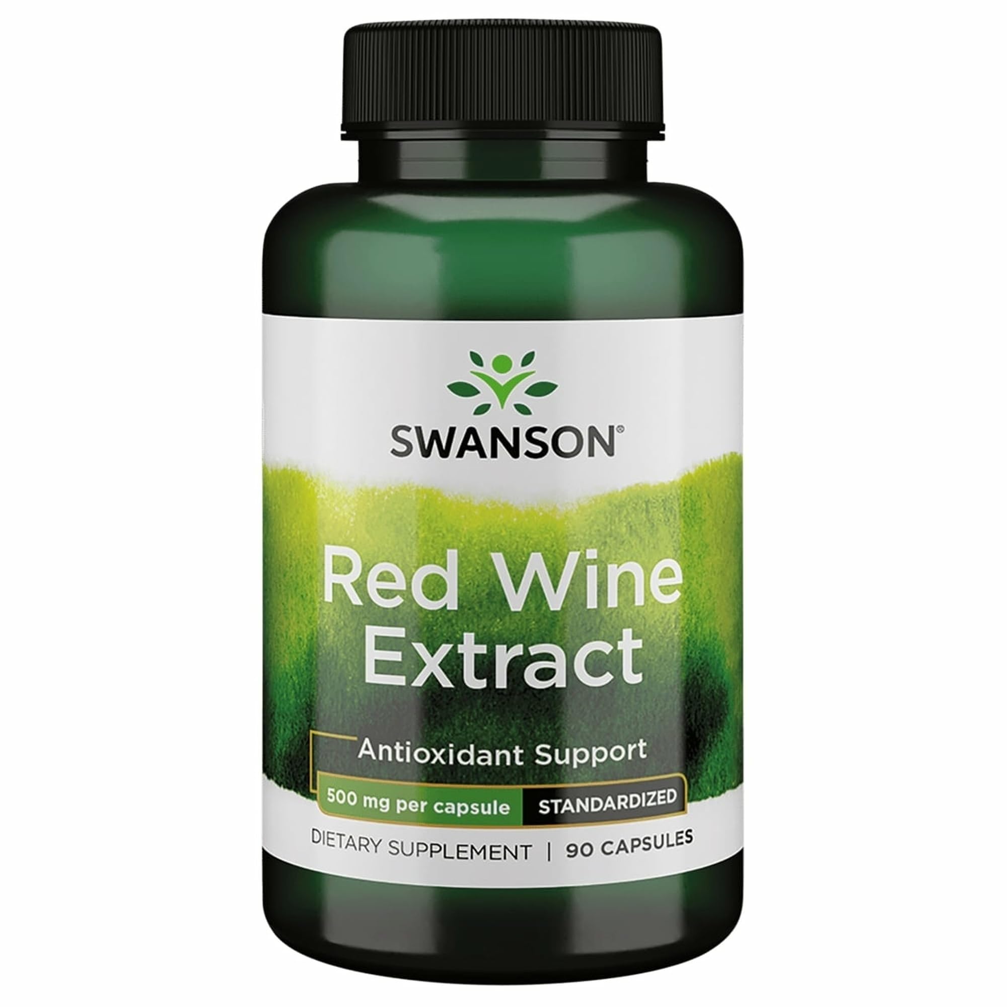 Swanson Red Wine Extract 500 mg capsules for daily antioxidant support