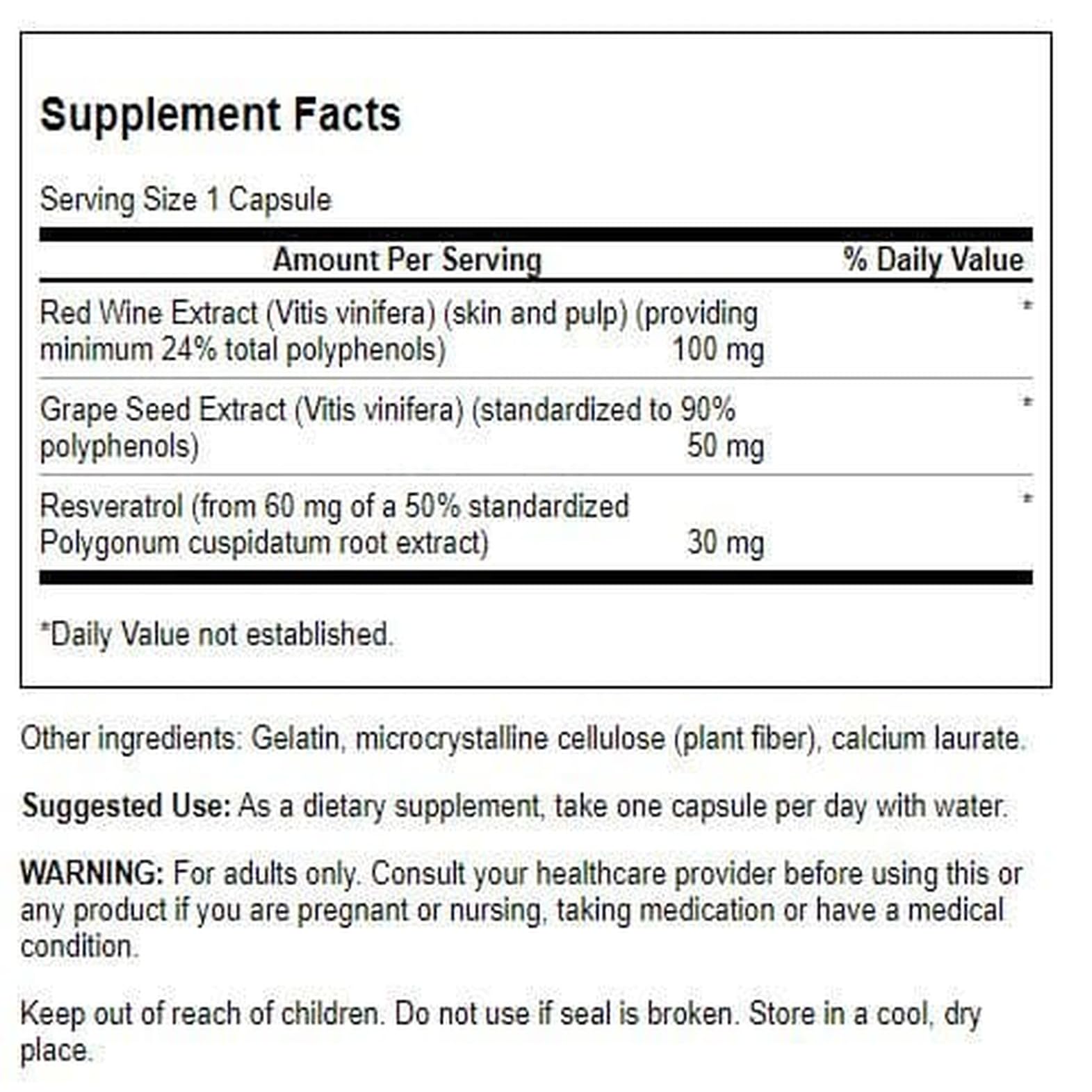Swanson Resveratrol Complex capsules close-up highlighting easy-to-swallow wellness support