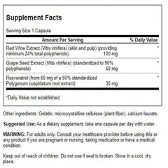 Swanson Resveratrol Complex capsules close-up highlighting easy-to-swallow wellness support