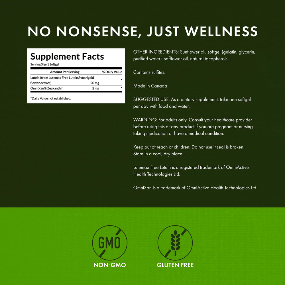 Swanson Retina Macula nutrients capsules promote visual clarity and macula support.