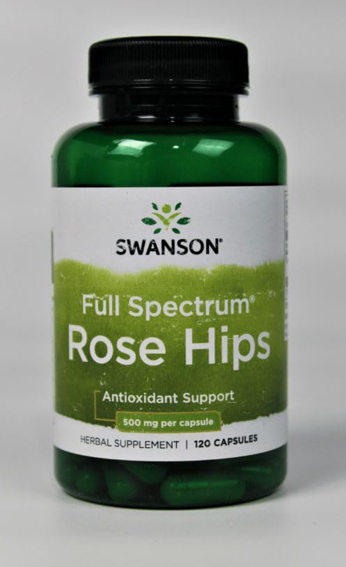 Swanson Rose HIPS ingredients panel highlights herbal blend.