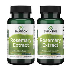 Swanson Rosemary Extract 500 mg bottle two-pack for daily use.