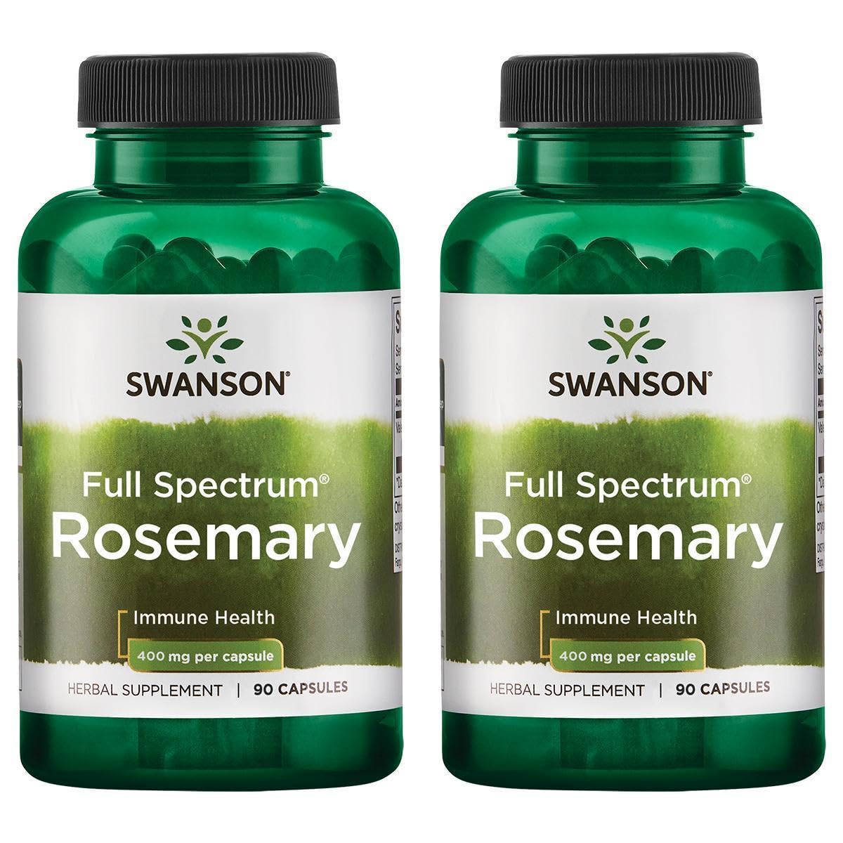 Swanson Full Spectrum Rosemary bottle front, showcasing premium immune support