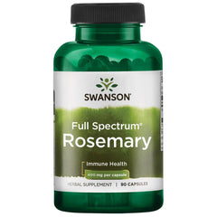Swanson Full Spectrum Rosemary bottle emphasizes daily immune support and overall wellness.