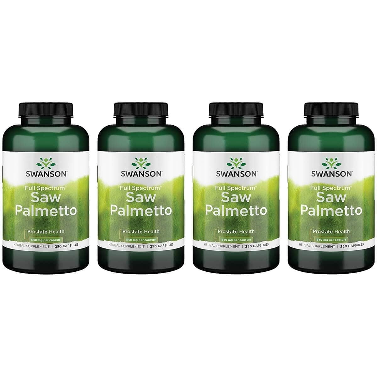 Swanson Saw Palmetto capsules bottle for potential urinary health support.