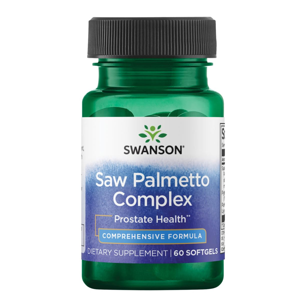 Swanson Saw Palmetto Combo bottle, plant-based blend for daily wellness