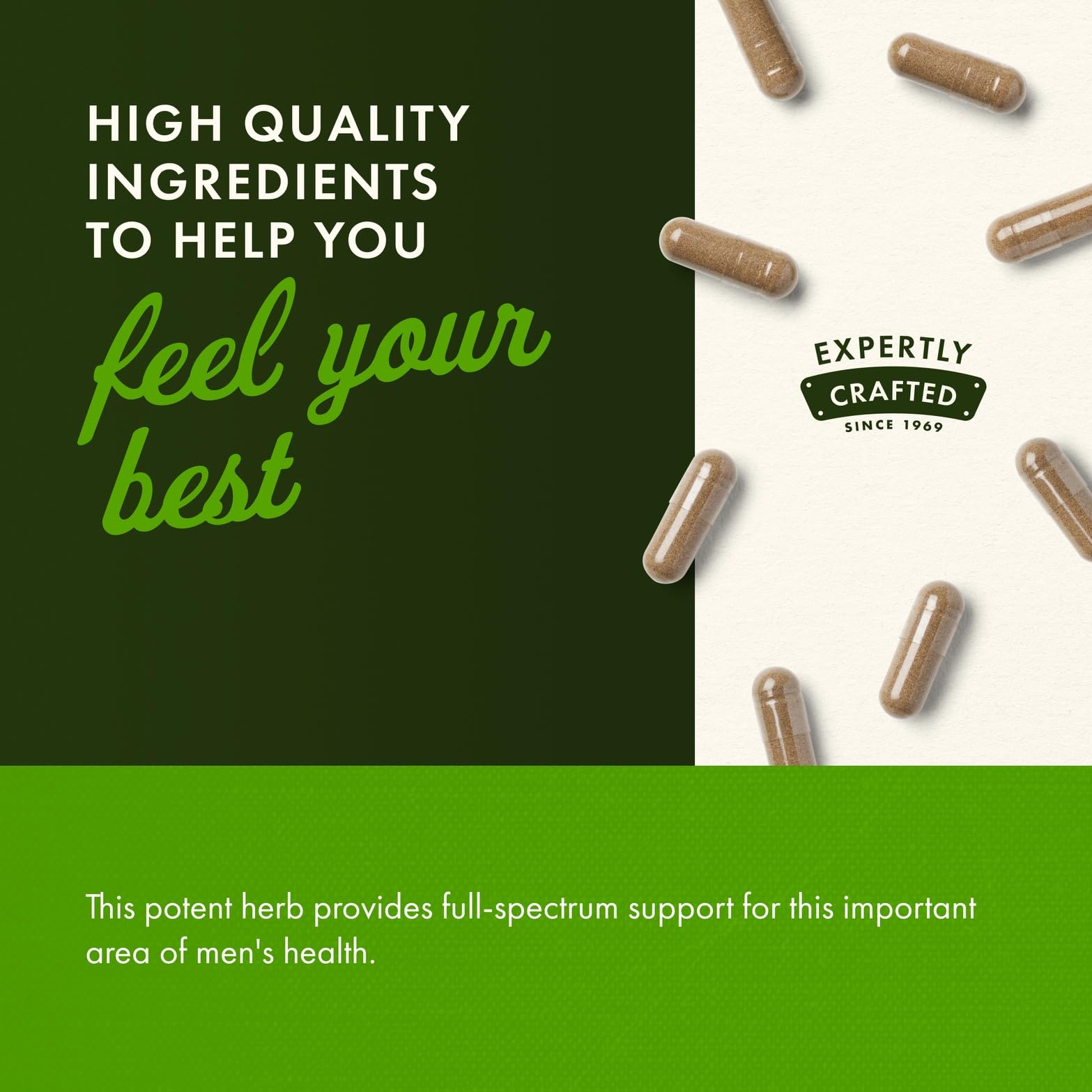 Swanson Saw Palmetto bottle focus on urinary health support