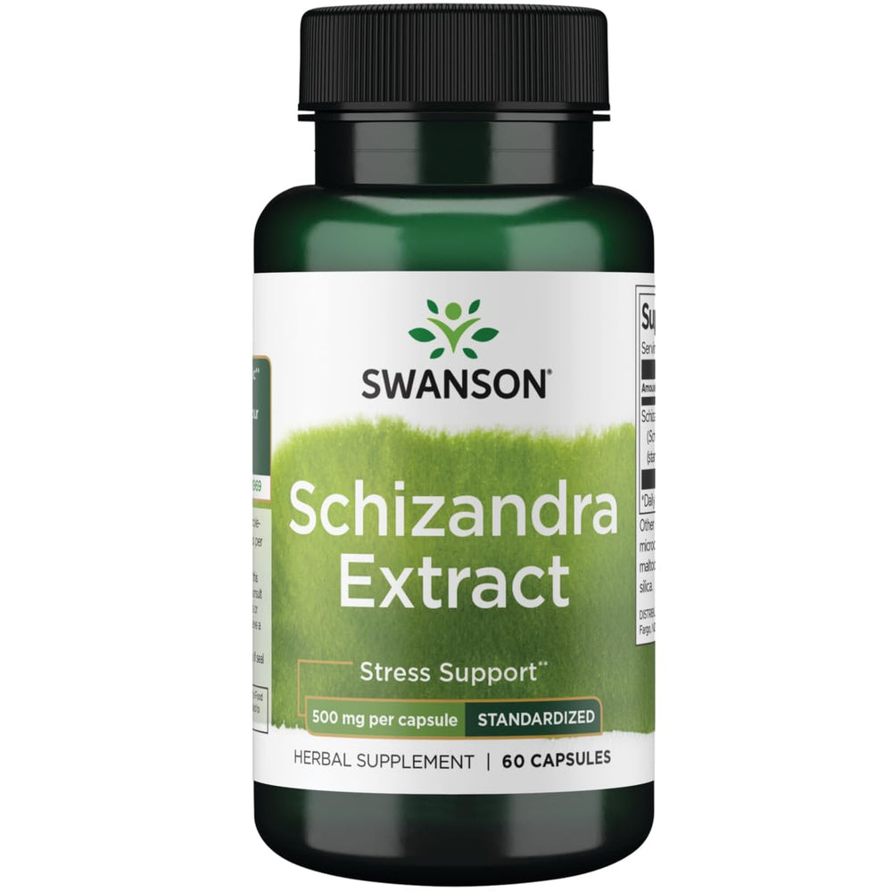 Swanson Schizandra Extract bottle offering traditional herbal liver support.