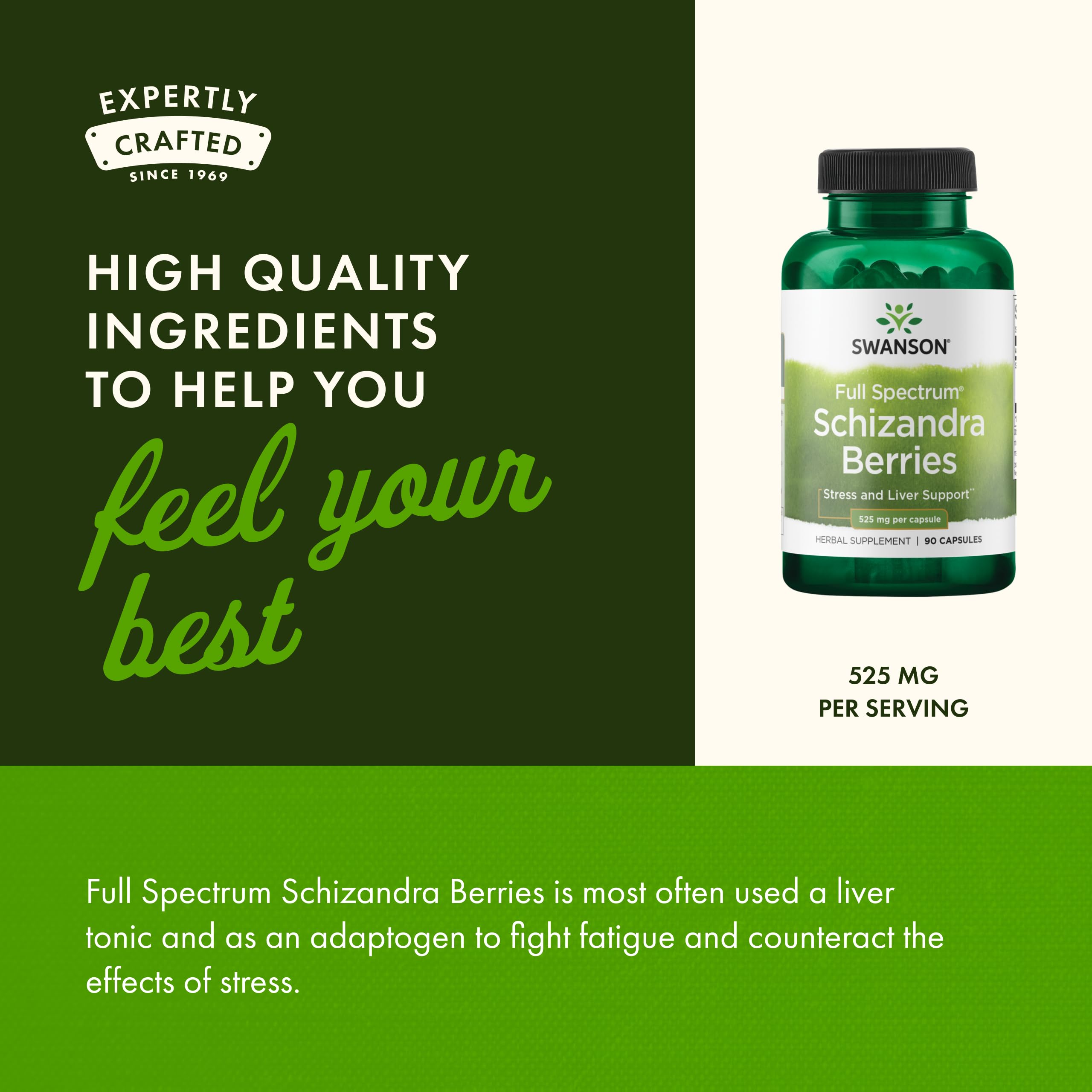 Swanson schizandra ingredients label emphasizes natural herbal heritage