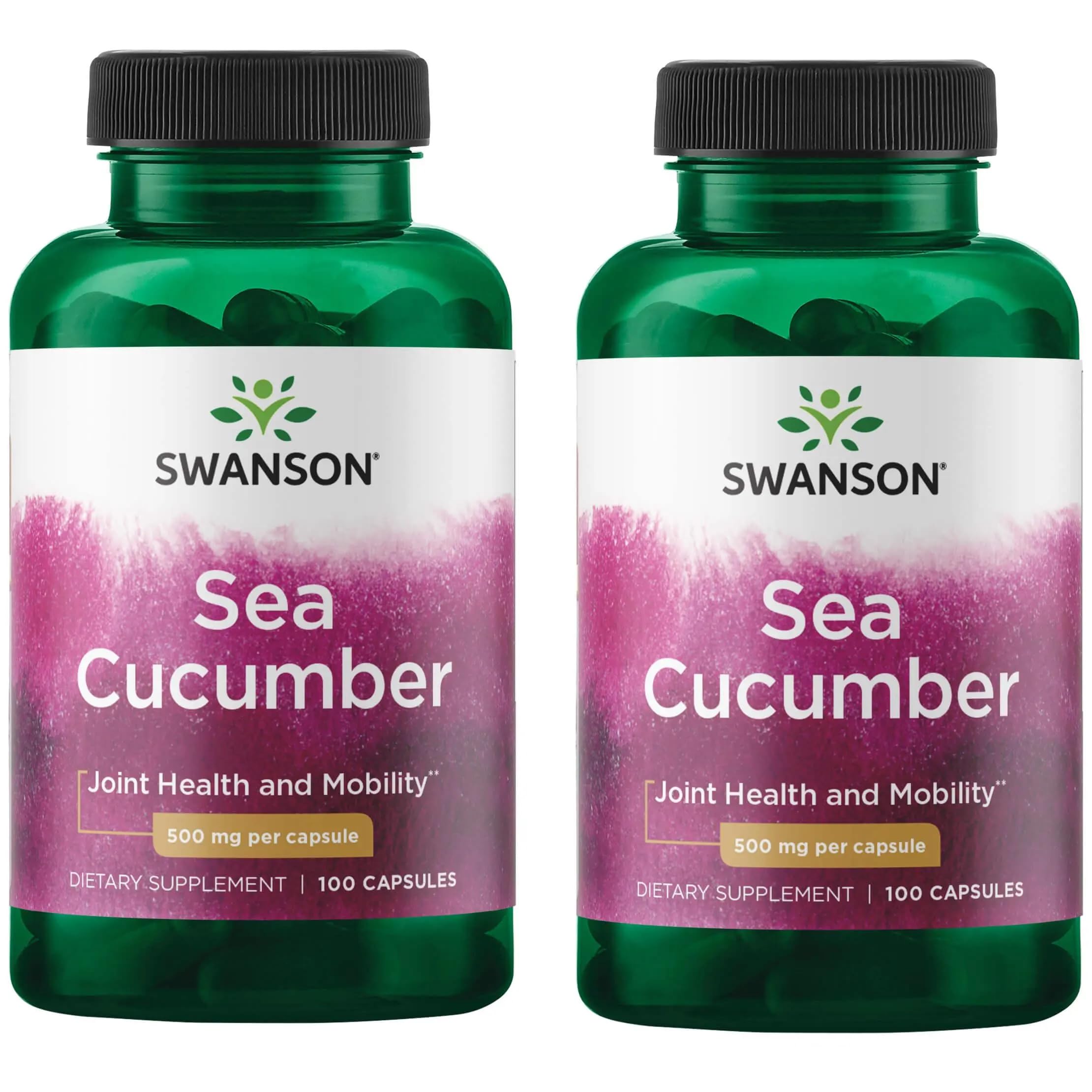Swanson Sea Cucumber 2-pack front view highlights a value-packed joint support option