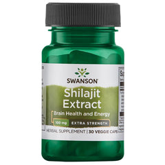 Swanson Shilajit Extract bottle with capsules for daily vegan use