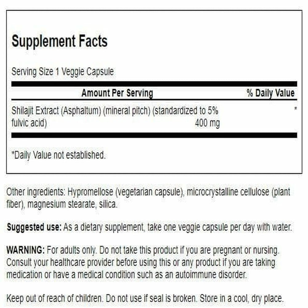 Shilajit Extract powder closeup shows resin-like texture and purity