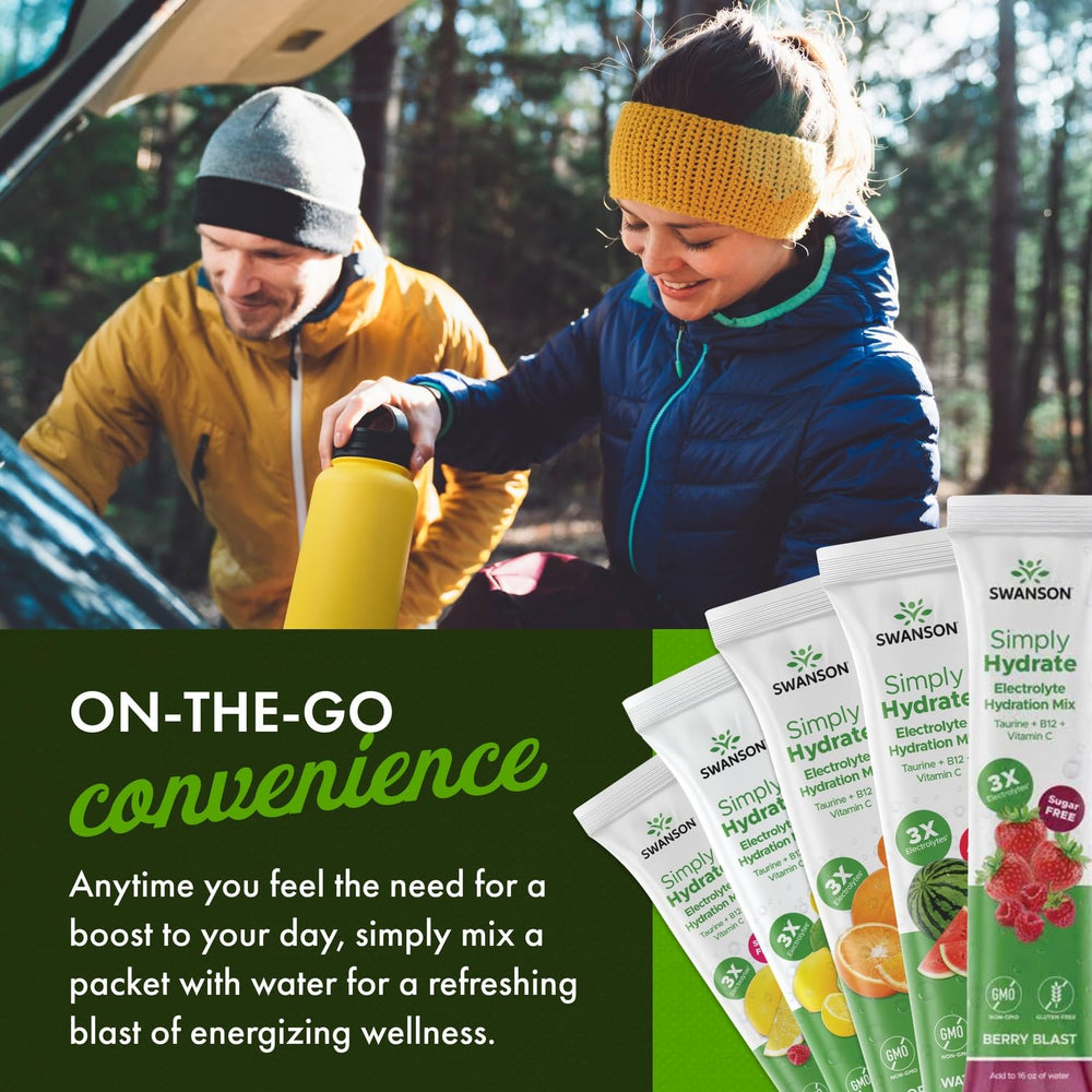 Swanson Simply Hydrate on-the-go use supports busy days