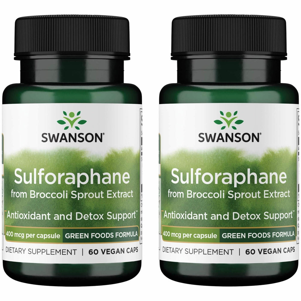 Swanson Sulforaphane broccoli sprouts capsules for daily antioxidant support