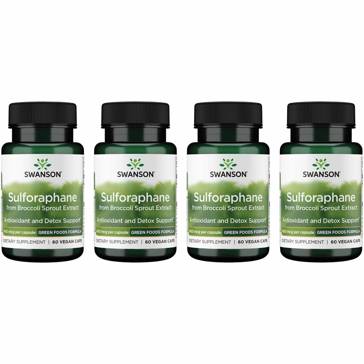 Swanson sulforaphane capsules bottle – convenient daily supplement for cellular support.