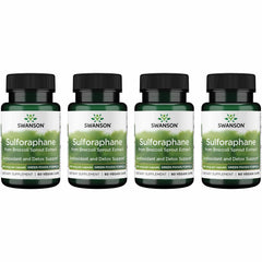 Swanson sulforaphane capsules bottle – convenient daily supplement for cellular support.