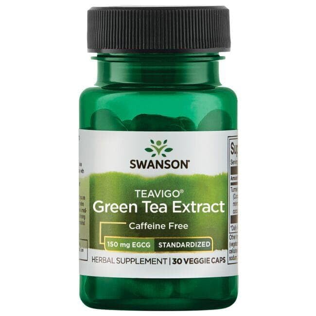 Swanson Teavigo GRN Tea packaging box displayed on shelf