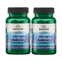 Swanson Telomere Formula capsules front view, easy daily use for potential cellular support.