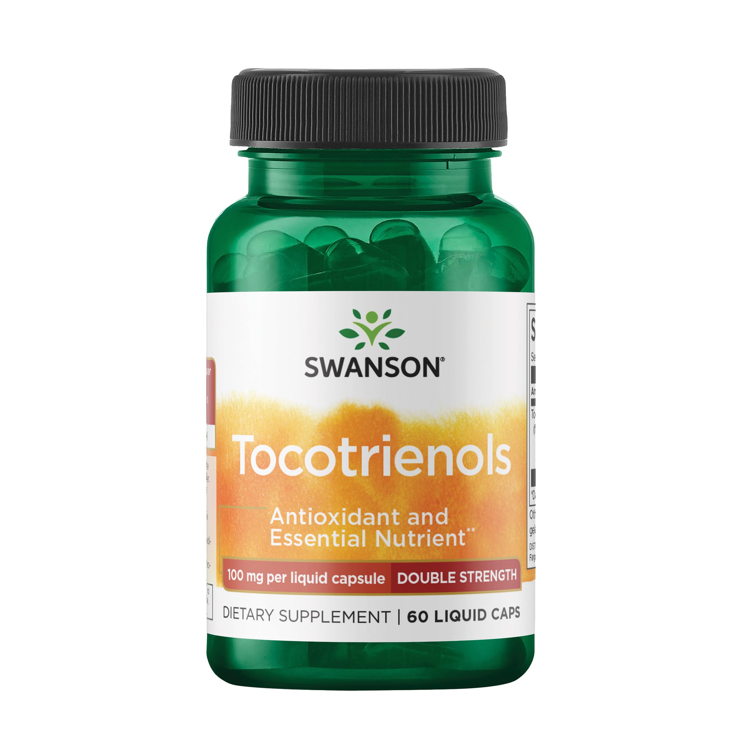 Swanson Tocotrienols bottle illustrating premium antioxidant support