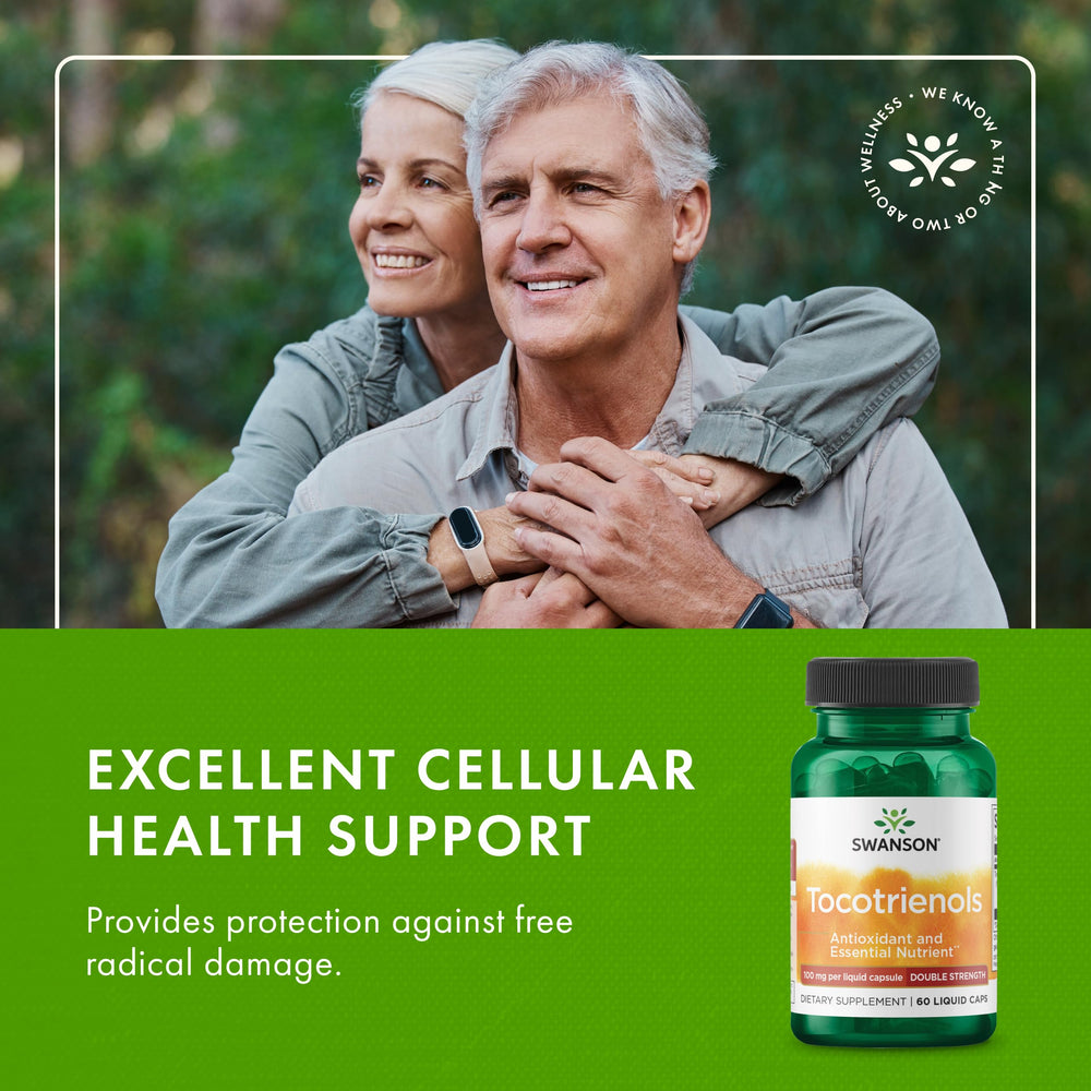 Swanson tocotrienols label close-up showing ingredients and transparent labeling