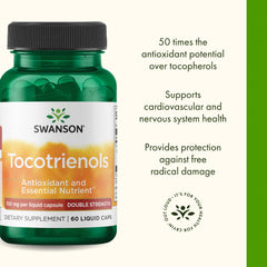 Swanson Tocotrienols packaging box with dosage information